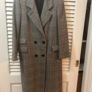 Vintage Elegant Bert Newman HoundstoothWool Coat